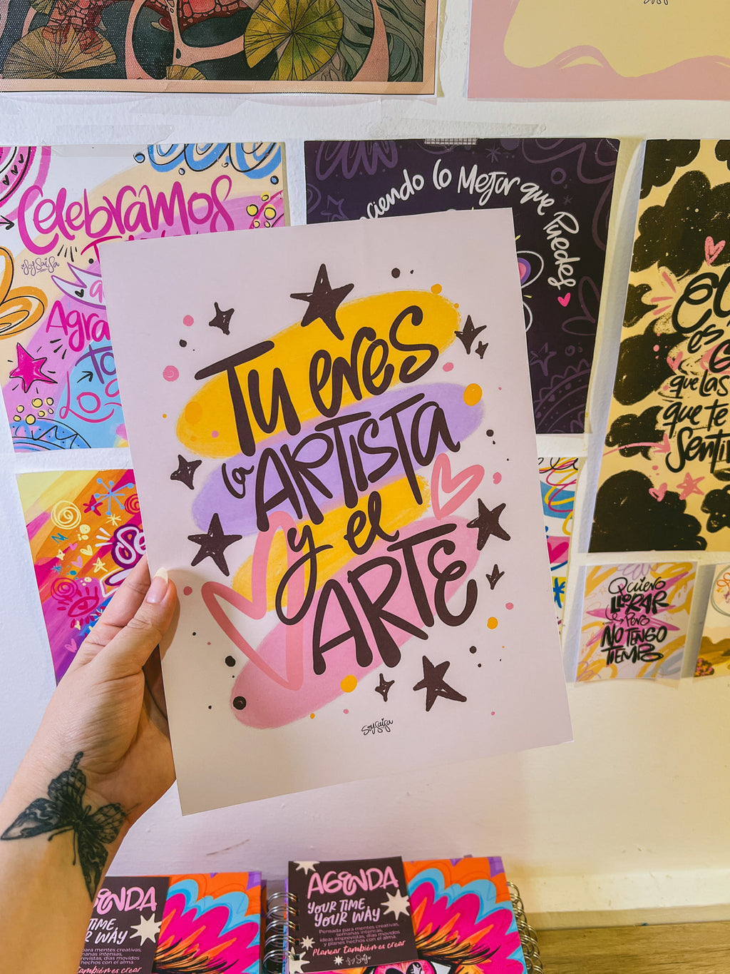 Afiches decorativos • Tú eres artista y el arte