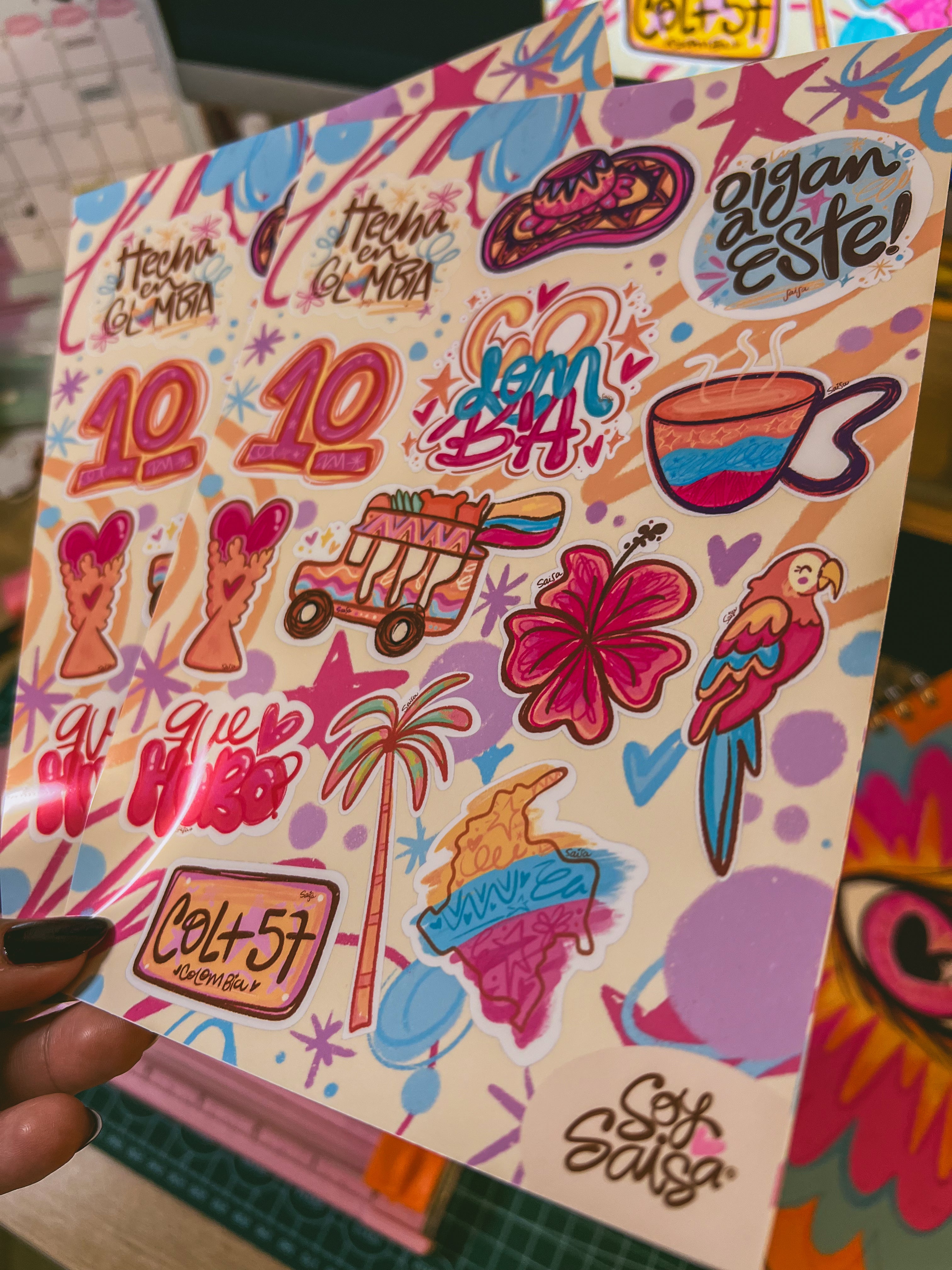 Stickers - Coleeción Mi Colombia 2026