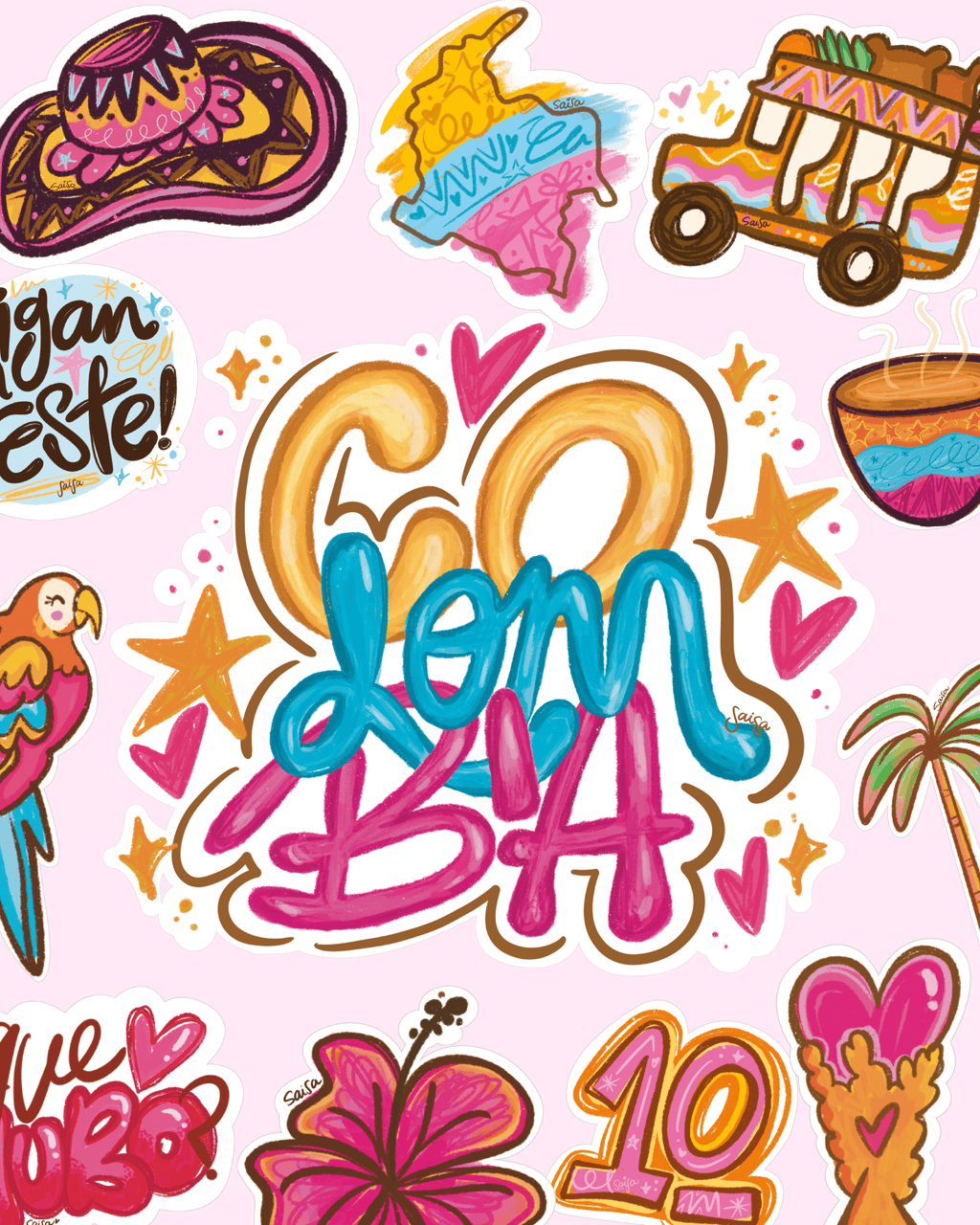 Mi Colombia — Pack de Ilustraciones Digitales