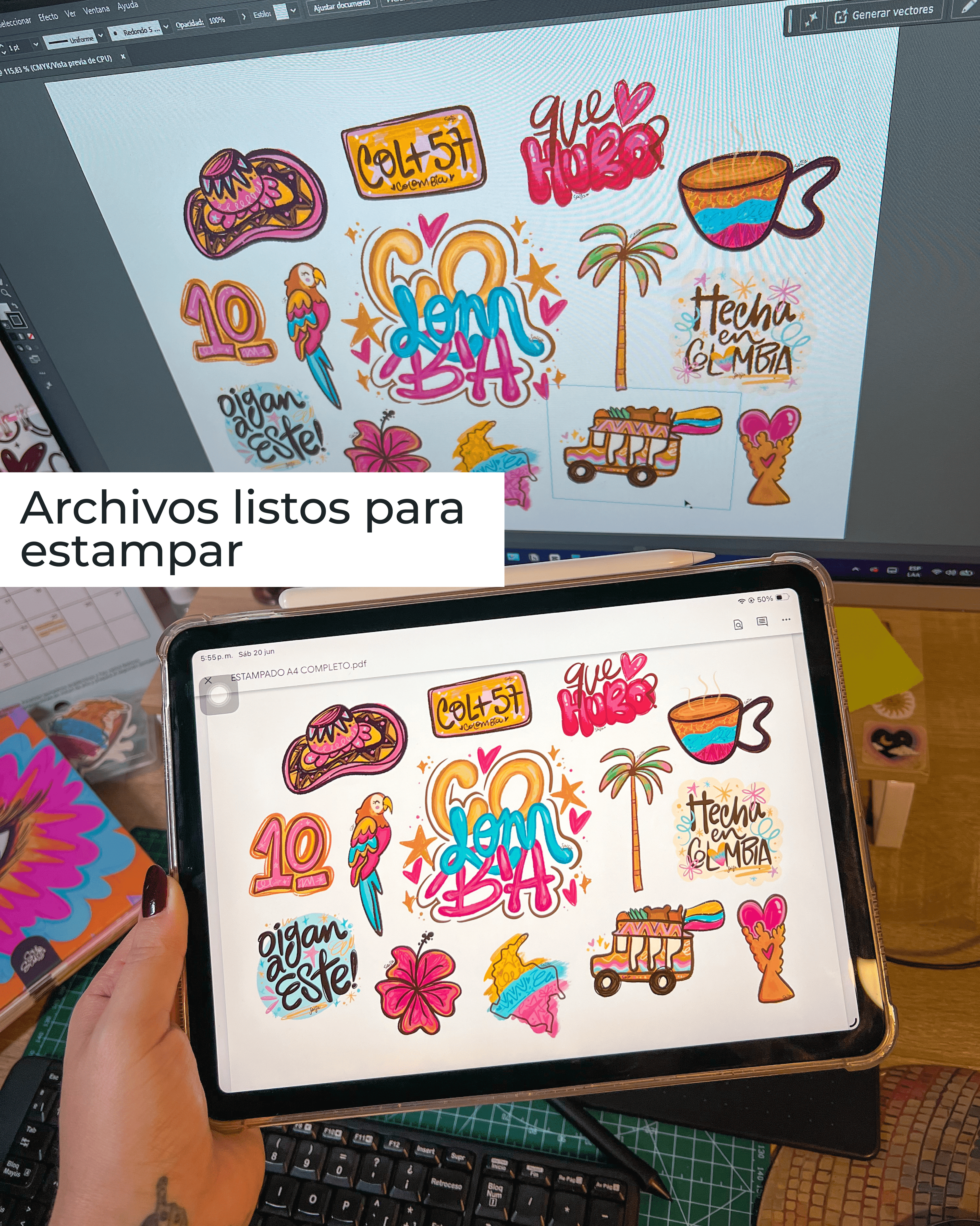 Mi Colombia — Pack de Ilustraciones Digitales