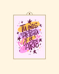 Afiches decorativos • Tú eres artista y el arte