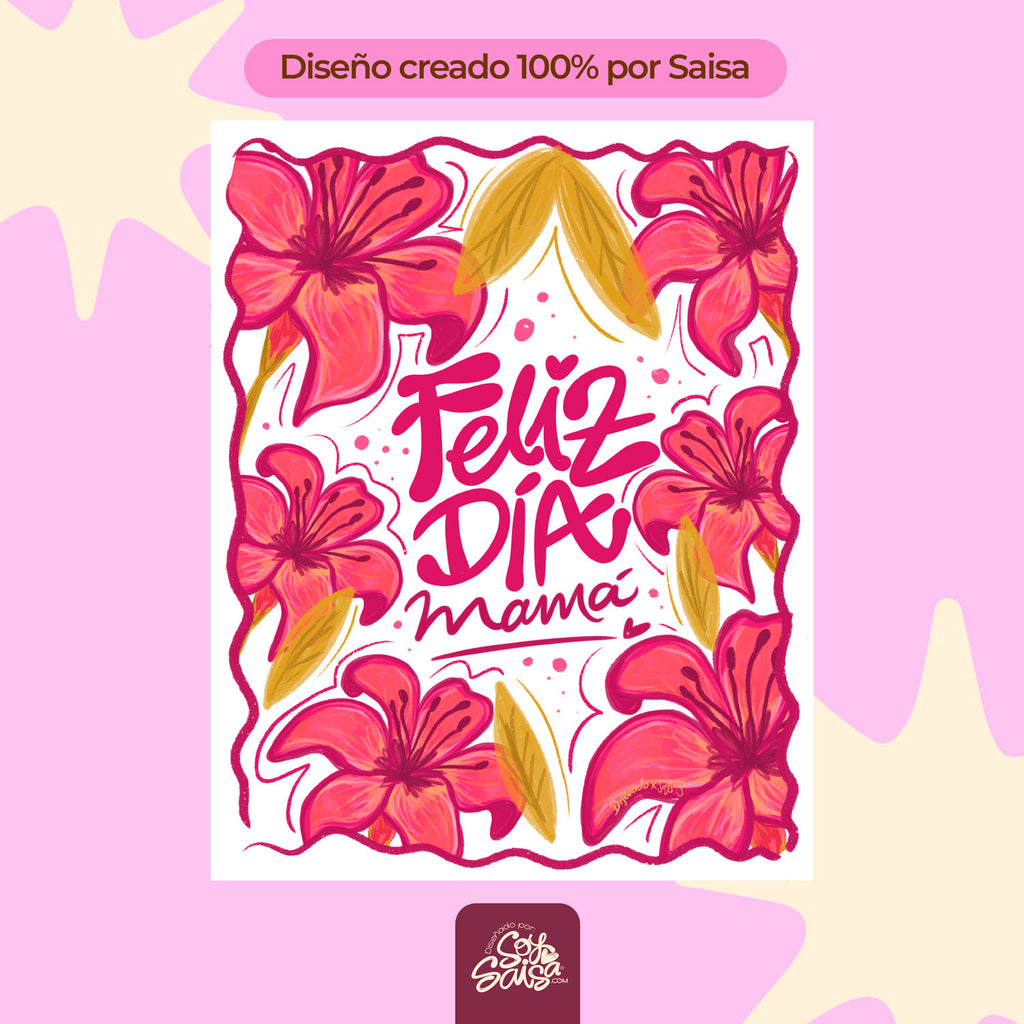 Diseño de Bolsa Floral ❀ Mamá Especial