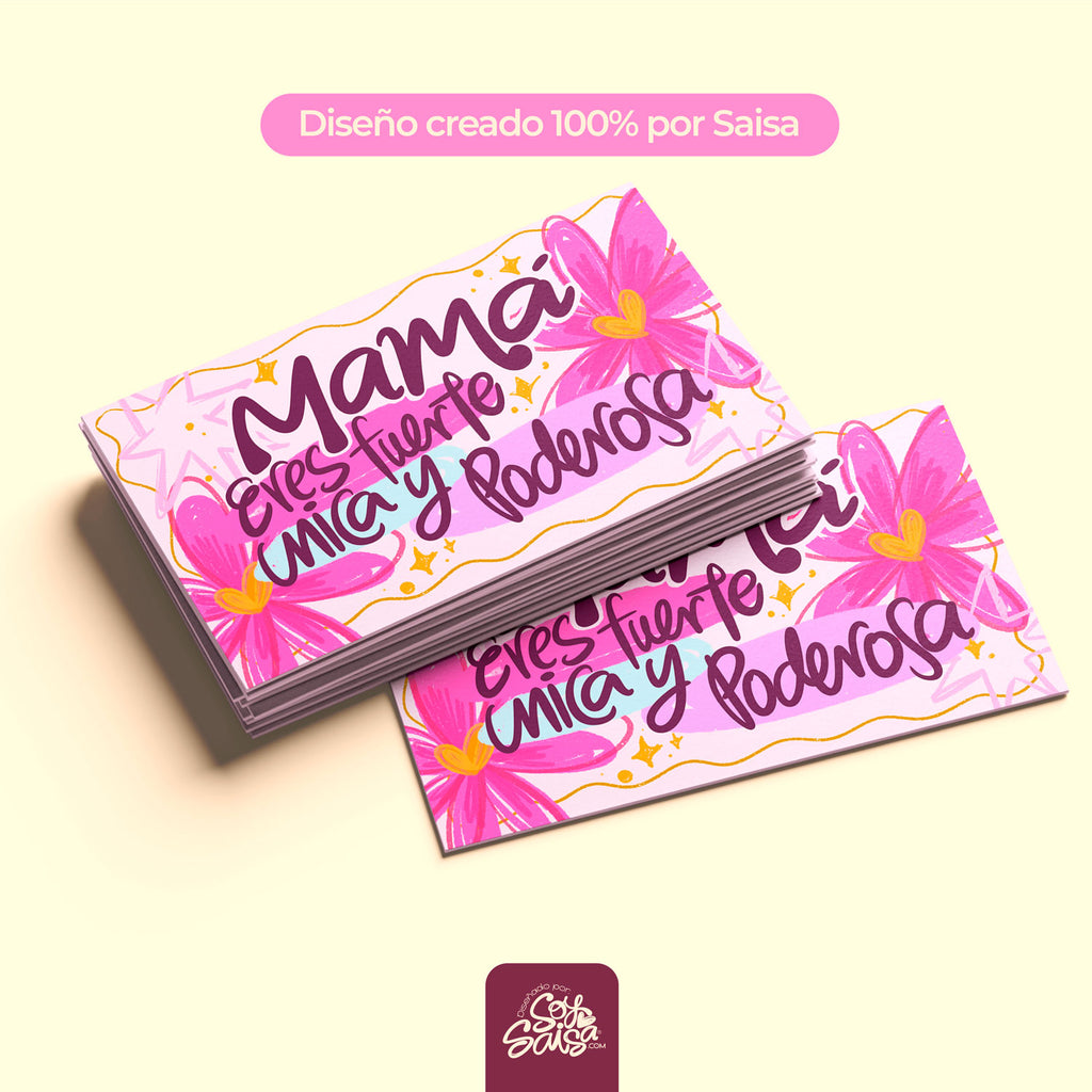 Diseño de Tarjeta ♥ Mamá Poderosa