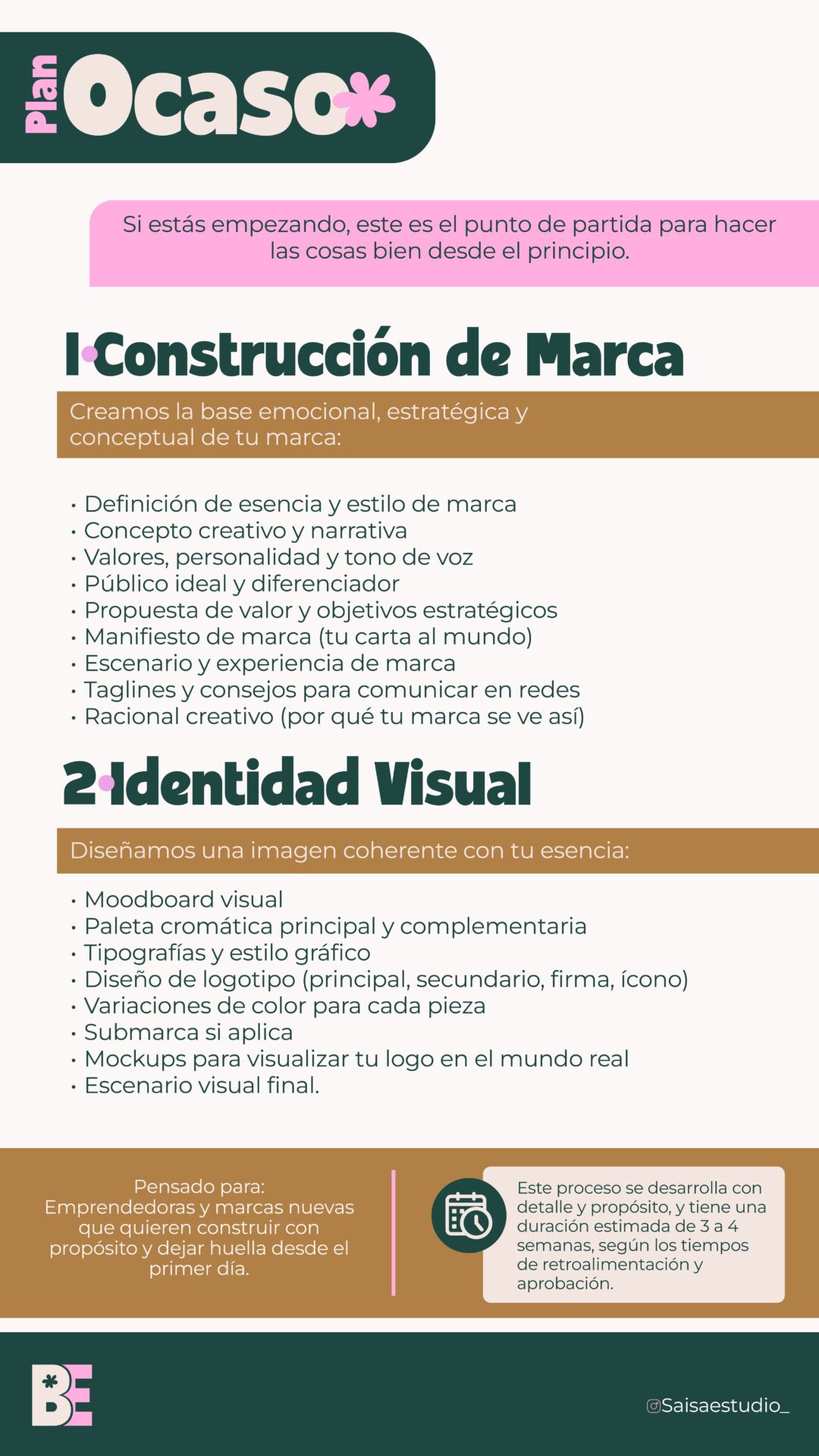 BRANDING PLANES OCASO