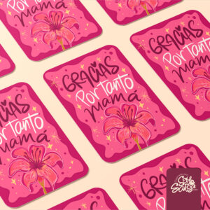Diseño de Tarjeta Floral ❥ Gracias Mamá